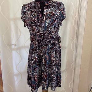 Bebop Paisley Print Dress, Size XL